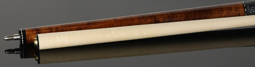 J Pechauer JP03T JP T Series Pool Cue - Chestnut-Stained Maple with Linen Wrap