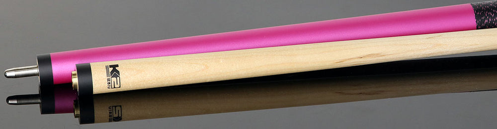 K2 KL112 Matte Metallic Pink Pool Cue with 12.50mm K2 LD Shaft