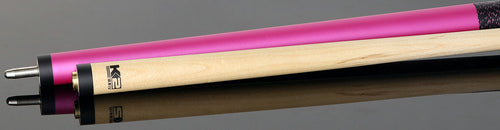K2 KL112 Matte Metallic Pink Pool Cue with 12.50mm K2 LD Shaft 4
