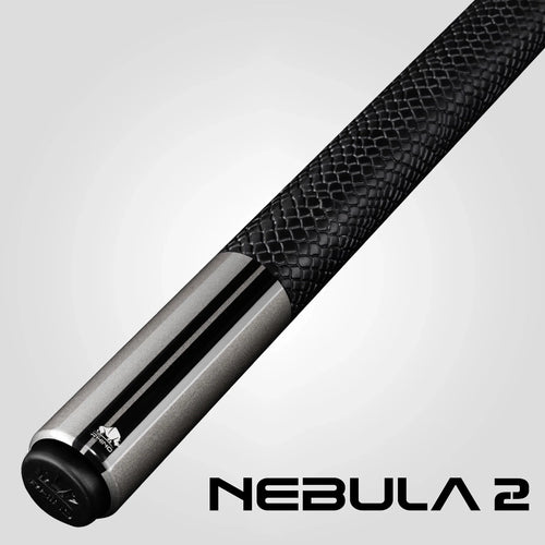 Rhino RCNEB2SWGY Nebula 2 Pool Cue with Sport Wrap - Charcoal Gray 2