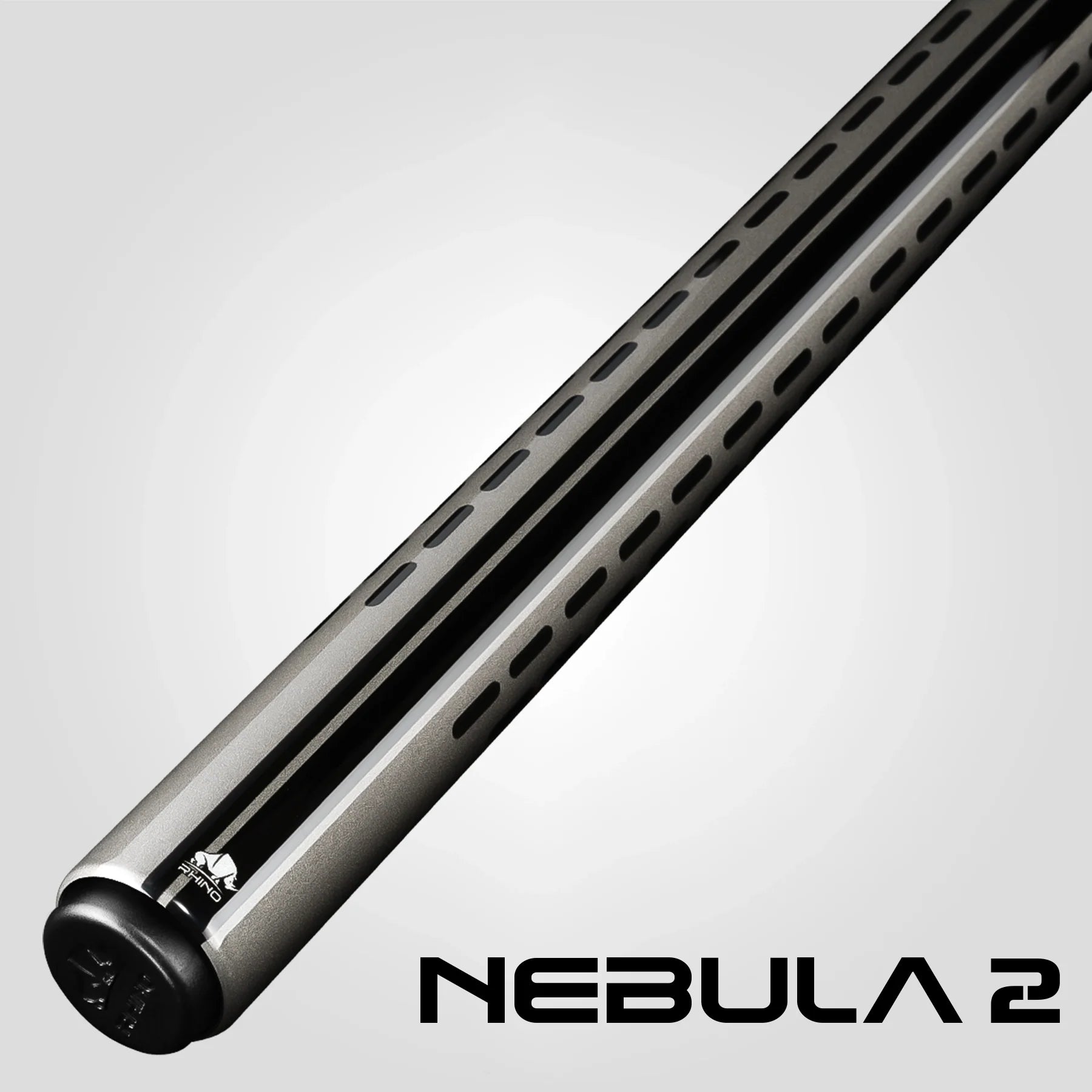 Rhino RCNEB2NWGY Nebula 2 No Wrap Pool Cue - Charcoal Gray