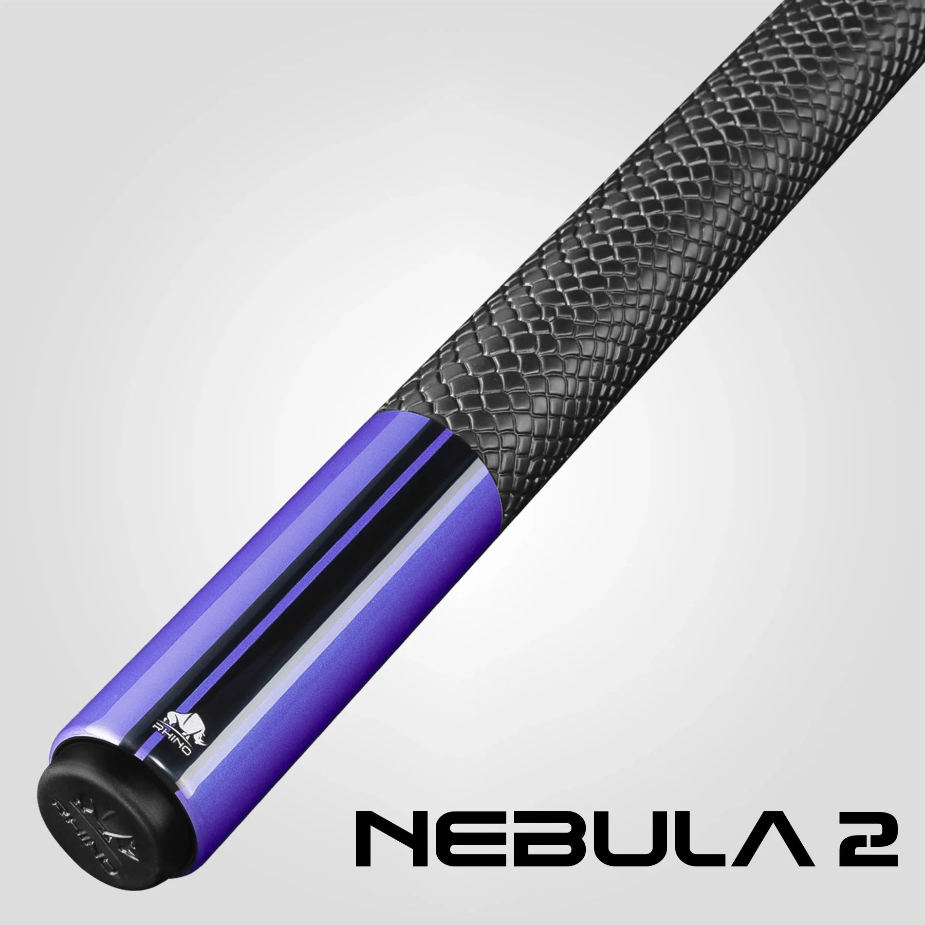 Rhino RCNEB2SWPU Nebula 2 Pool Cue with Sport Wrap - Amethyst Purple