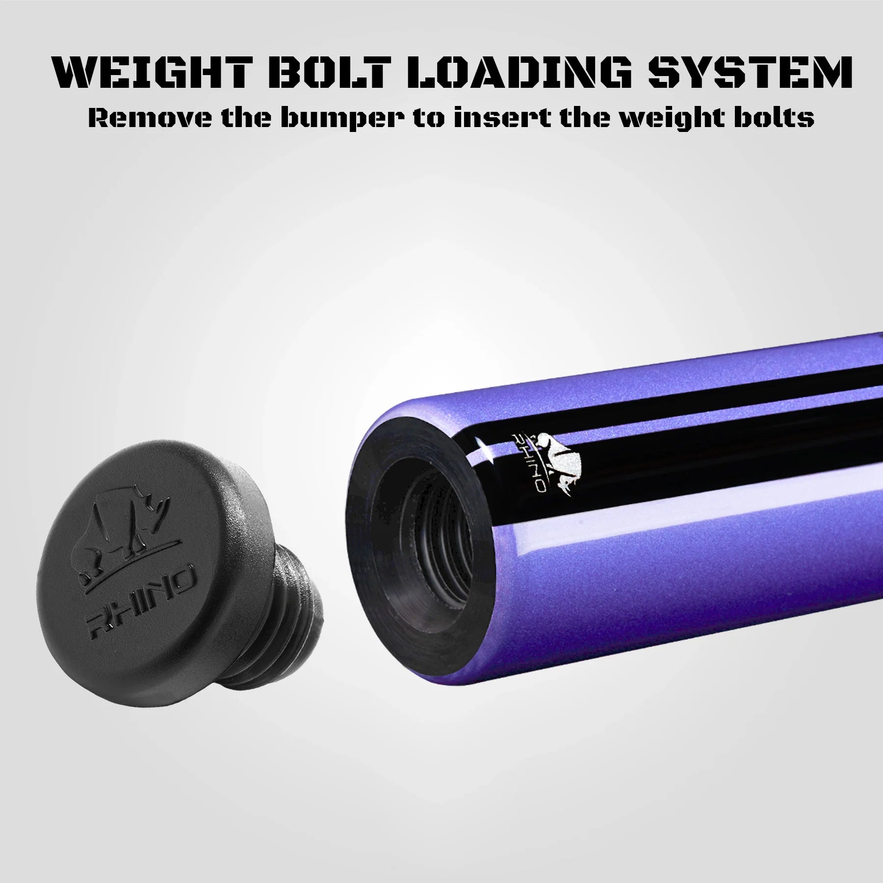 Rhino RCNEB2SWPU Nebula 2 Pool Cue with Sport Wrap - Amethyst Purple