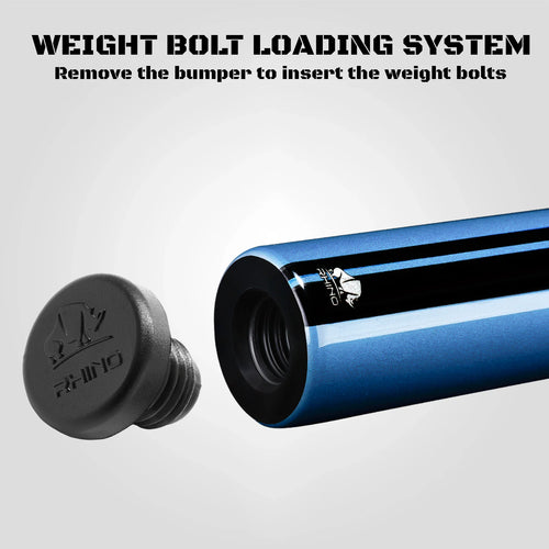 Rhino RCNEB2NWSBL Nebula 2 No Wrap Pool Cue - Sky Blue 2