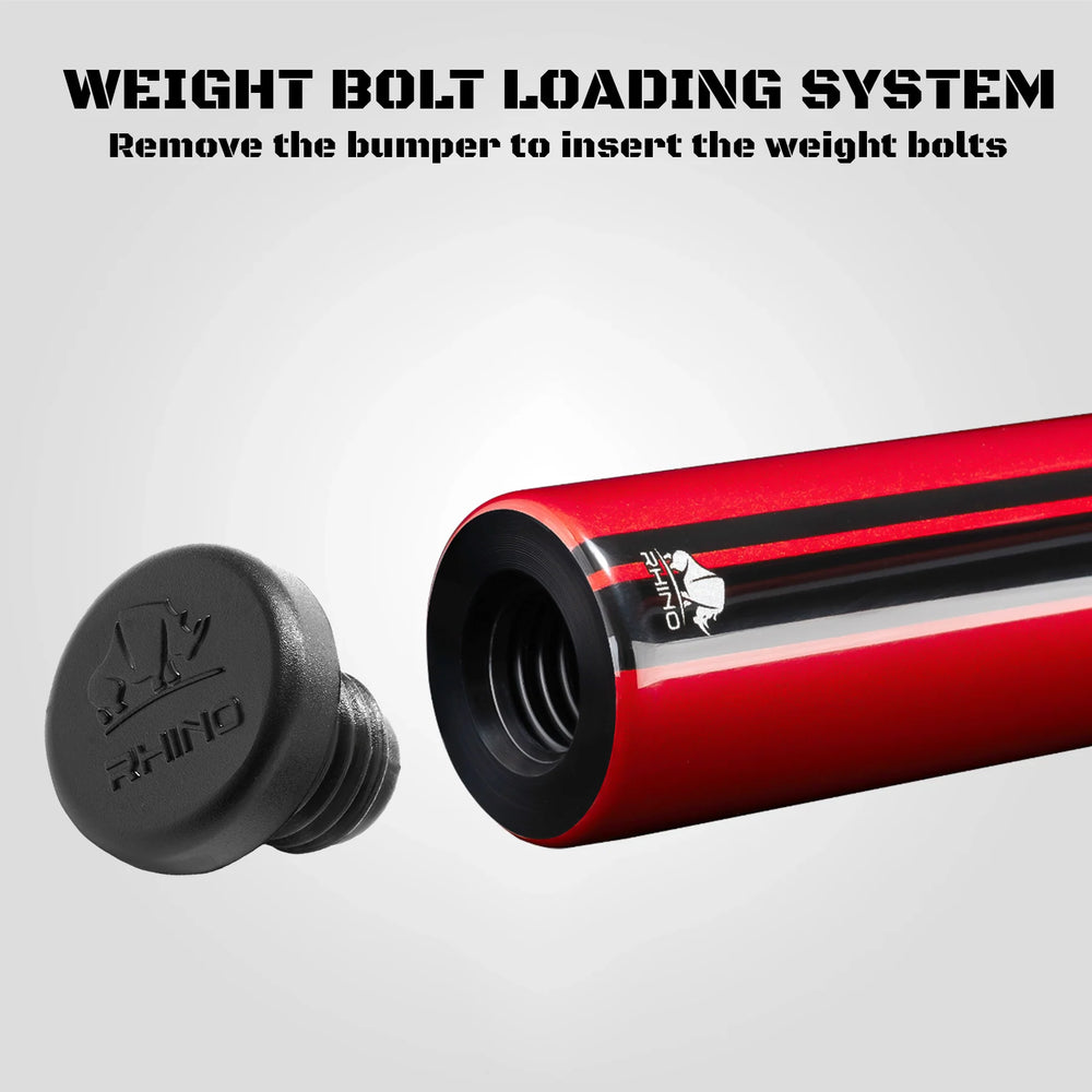 Rhino RCNEB2SWRD Nebula 2 Pool Cue with Sport Wrap - Crimson Red