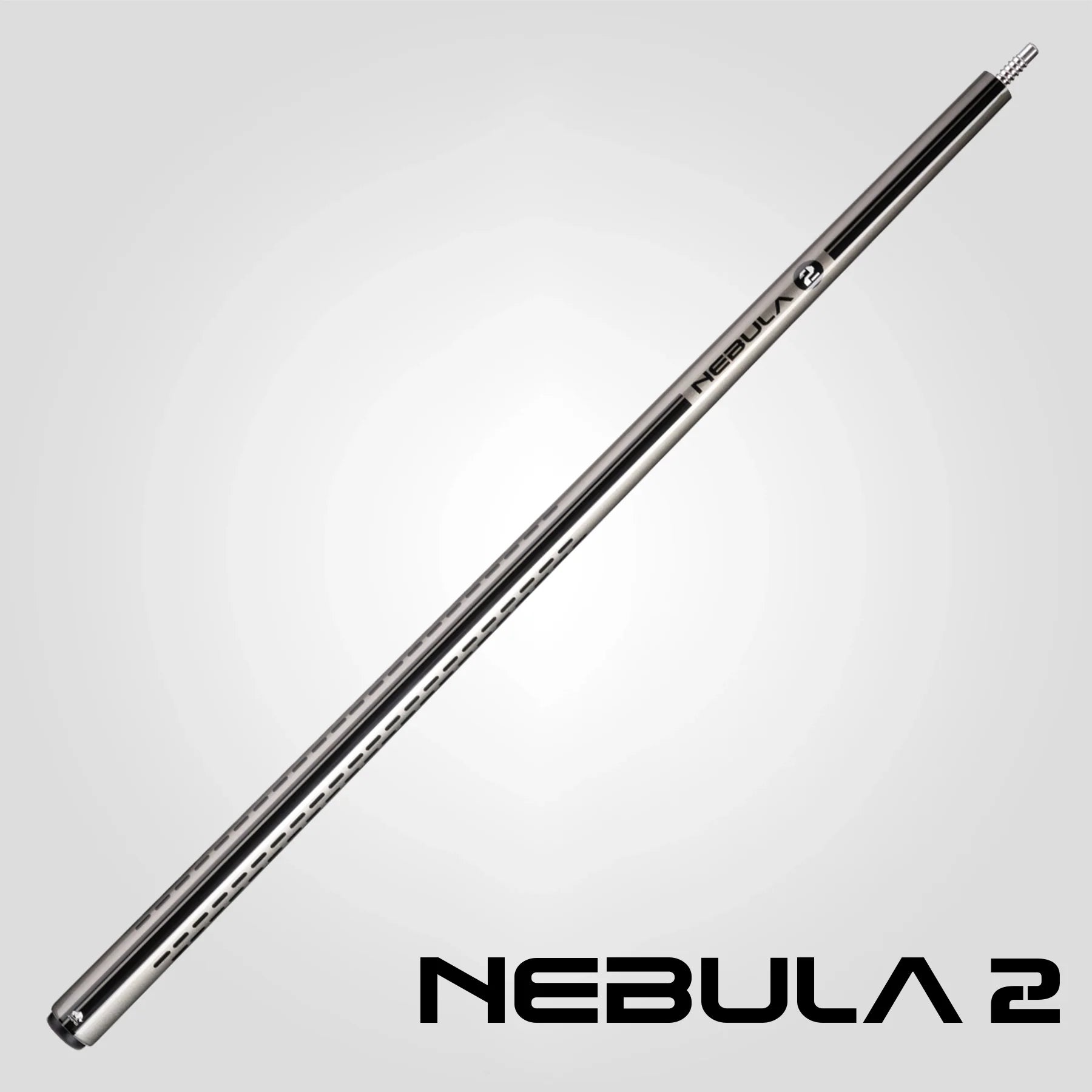 Rhino RCNEB2NWGY Nebula 2 No Wrap Pool Cue - Charcoal Gray
