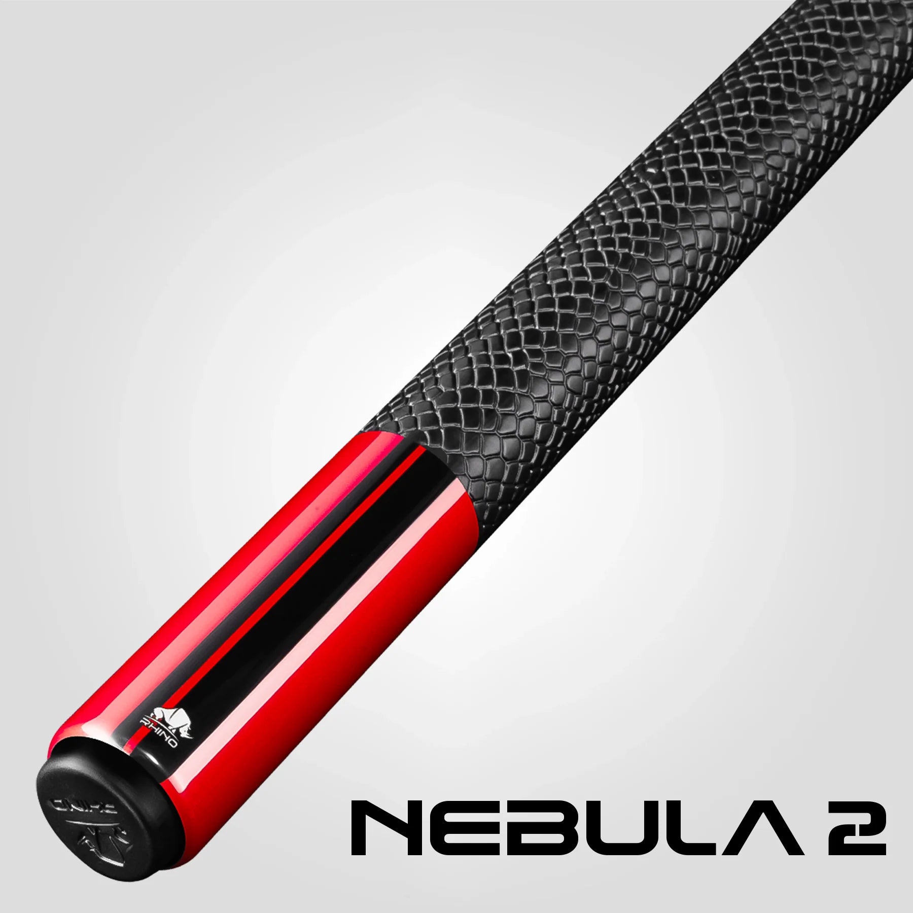 Rhino RCNEB2SWRD Nebula 2 Pool Cue with Sport Wrap - Crimson Red