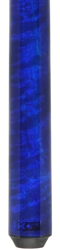 K2 KLSPBL Radial Pool Cue - Blue Sneaky Pete with 11.75mm LD Shaft