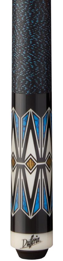 Dufferin D508 Pool Cue with Linen Wrap - Azure Wave