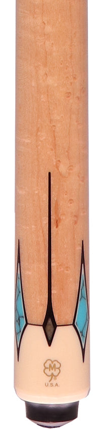 McDermott G411 G Series No Wrap Pool Cue - Rosewood with Birdseye Maple No Wrap Handle 2