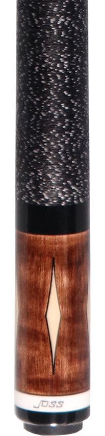 Joss Walnut-Stained Maple with Maple Diamond Inlays Pool Cue - JC20-123