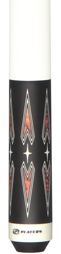 Players Matte Black with Thuya and Snakewood Points Graphic Series Pool Cue - G4150 2