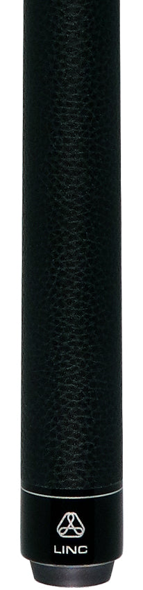 Linc LC104 Black with Orange / Silver / Gray Graphic Pool Cue & Carbon Fiber Shaft