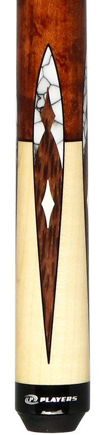 Players G4147 Graphic Pool Cue - Maple With White Recon Wrapless Cue