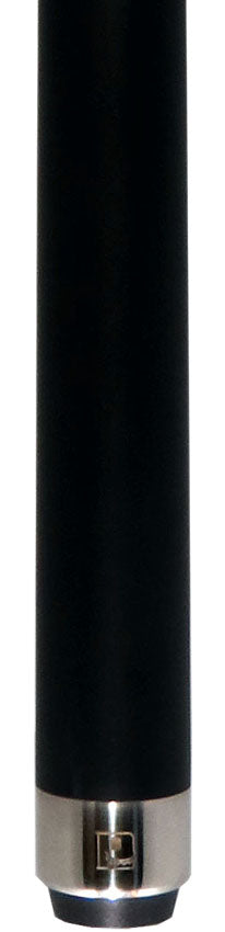 Little Monster LMPQ1SW No Wrap Play Cue with Carbon Fiber Shaft - Matte Black with White Points Graphic