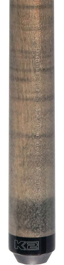 K2 Black and Gray Curly Maple 6 in 1 No Wrap Break/Jump Pool Cue