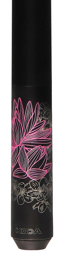 KODA KDV15PK No Wrap Pool Cue - Pink Dragon Graphic