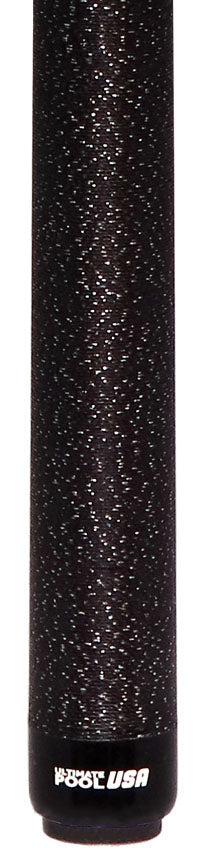 Viking UPUSA001 Ultimate Pool USA Range Series Pool Cue- Black Forearm with Black and Silver Spec Irish Linen Wrap