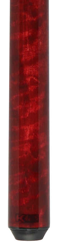 K2 KLSPRD Radial Pool Cue - Red Sneaky Pete with 11.75mm LD Shaft