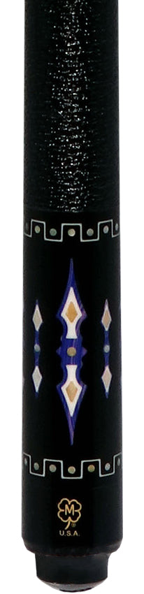 McDermott MCD50H 50th Anniversary Series Pool Cue - Birdseye Maple and Blue River Agate Points with i-2 Shaft and Commemorative 1x1 Case