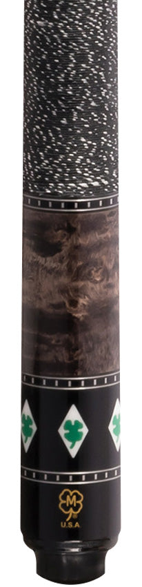 McDermott SL03 Select Series Cue - Light Gray Stain with Clover Inlays 2