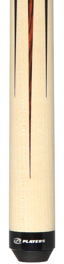 Players Maple with Black and Cocobolo Points Wrapless Graphic Series Pool Cue - G4149 2