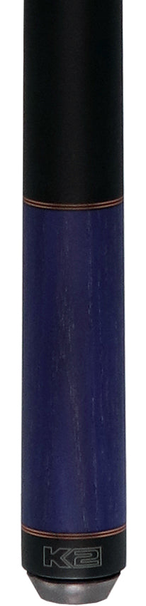 K2 Purple-Stained Ash No Wrap Pool Cue with 12.50mm K2 LD Shaft 2