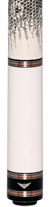 Cueroc CR-N02 Galaxy 2 Pool Cue - White Colored Maple with Ring-tailed Lizard Wrap 2