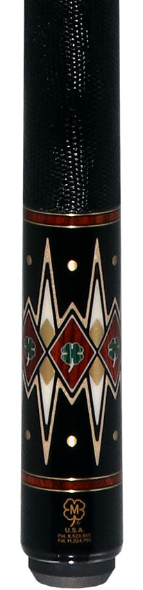 McDermott MCD50 50th Anniversary Series Pool Cue -Birdseye Maple with Ebony, Cocobolo, and Malachite Points Cue with i2 Shaft and Commemorative 1x1 Case