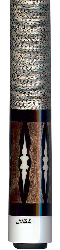 Joss Walnut Stained Maple with Bone White Inlays Pool Cue - JC20-56