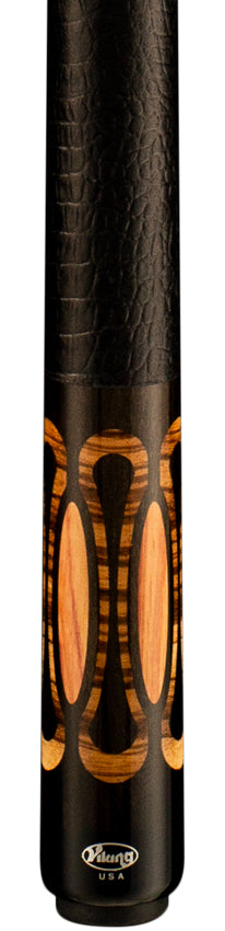Viking OV0700 Ovation Series Ebony with Zebrawood and Tulipwood Inlays Play Cue