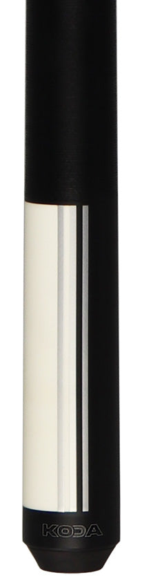KODA KD29WH Pool Cue - Split Design Black and White Graphic 2