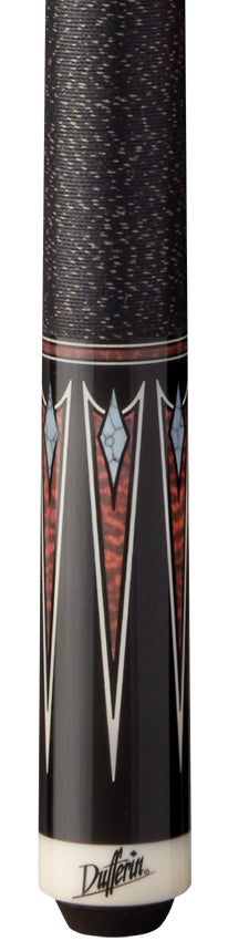 Dufferin D505 Pool Cue with Embossed Leather Wrap - Serpent's Edge 2