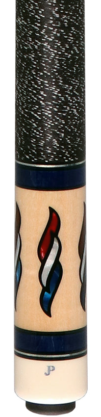 J Pechauer JP05T JP T Series Pool Cue - Blue-Stained Maple with Linen Wrap