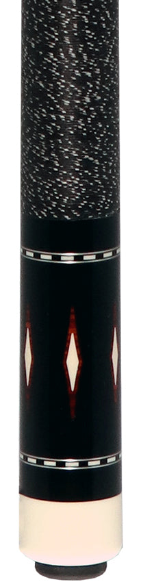 J Pechauer P14R Pro Series Pool Cue - Maple with Black Points and Cocobolo Inlays