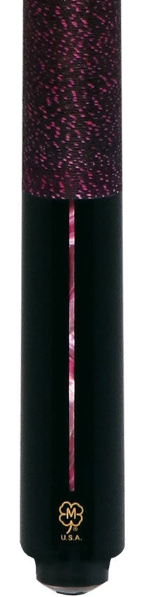 McDermott Black Urethane with Pink Pearl Inlays Cue of the Month with G-Core Shaft 2