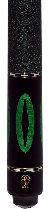 McDermott Emerald Green Stained Curly Maple Forearm and Inlays Cue of the Month with G-Core Shaft 2