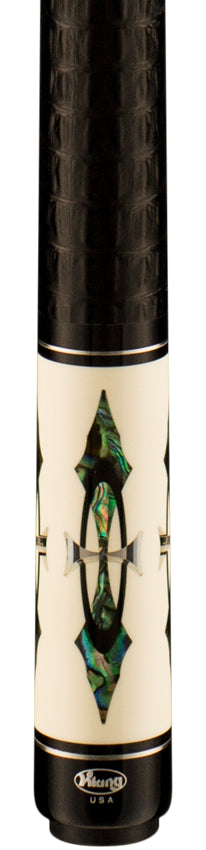 Viking DF0800 Defender Series Rosewood Forearm with 56 Genuine Abalone/Black /Mirror Inlays Pool Cue
