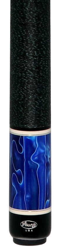 Viking TW0304 Twilight Series Play Cue - Khaki-Stained Birdseye Maple with Cerulean Tide Premium Pearl Points