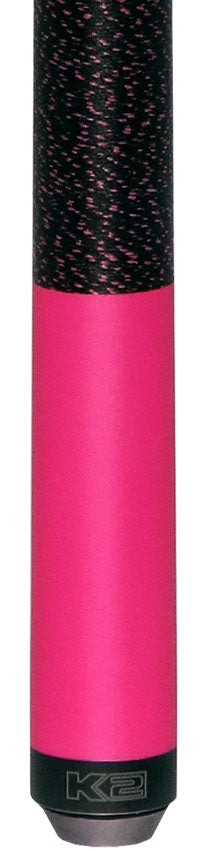 K2 KL112 Matte Metallic Pink Pool Cue with 12.50mm K2 LD Shaft 2