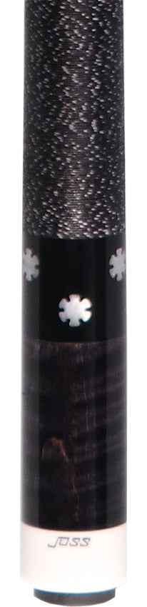 Joss Gray Stained Maple with Notched Pearl Dot Inlays Pool Cue - JC20-51