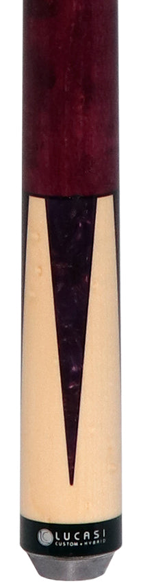 Lucasi LZC17 Natural Birdseye Maple with Purple Crush Inlays Cue