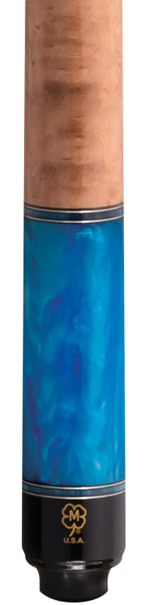 McDermott SL05 Select Series Cue -Pacific Blue and Natural Maple with Blue Pearl 2