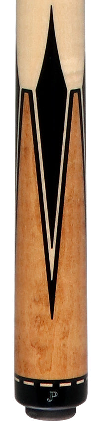 J Pechauer JP11T JP T Series Natural-Stained Maple with Sim. Ebony Inlays No Wrap Pool Cue