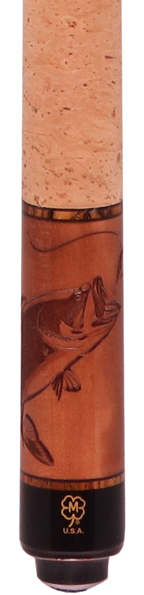 McDermott G439 G Series Pool Cue - Michigan Maple with Wildfire 3D Fishing and Cork Wrap