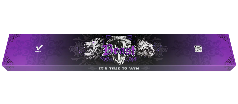 EVO Beast Amethyst Lion Leather Wrap Pool Cue Maxbing Edition