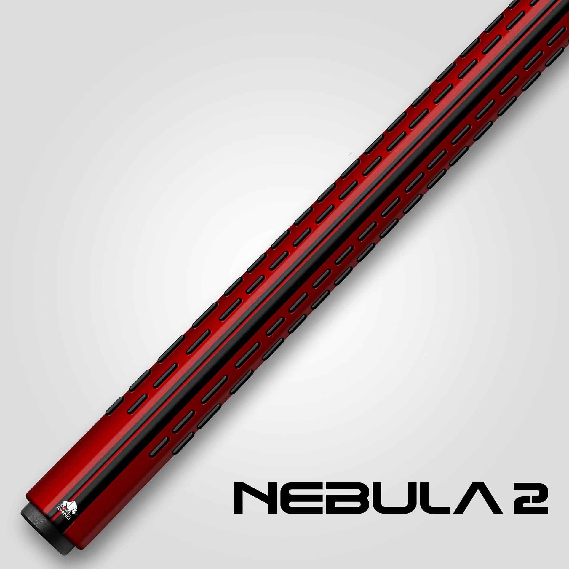 Rhino RCNEB2NWRD Nebula 2 No Wrap Pool Cue - Crimson Red