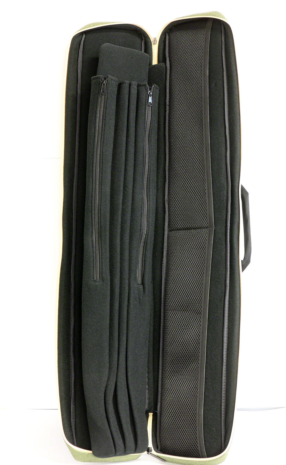 Tiger Canvas Green/Tan Cue Soft Case