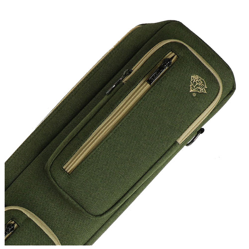 Tiger Canvas Green/Tan Cue Soft Case 2