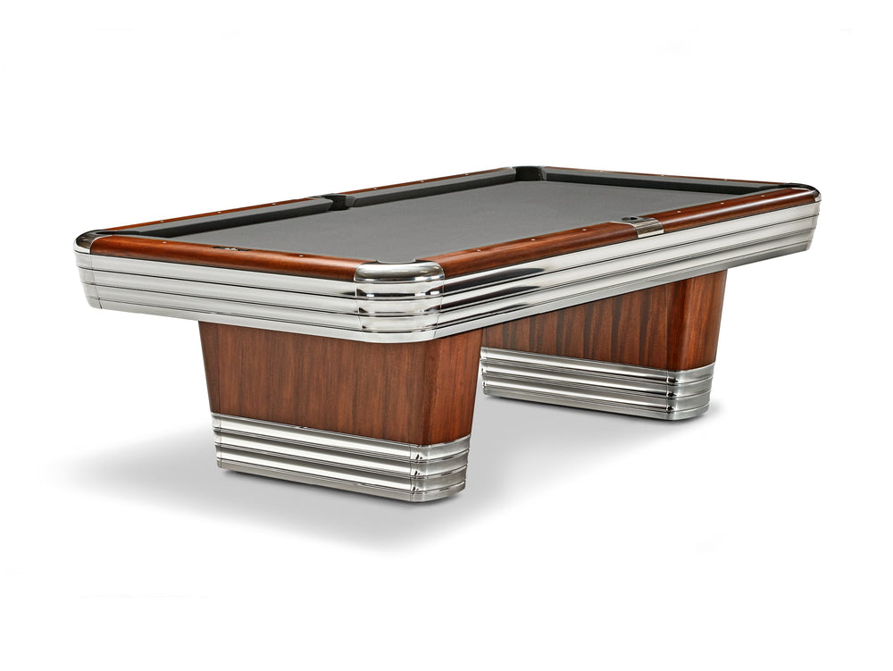 Brunswick Centennial Rosewood Chrome Pool Table